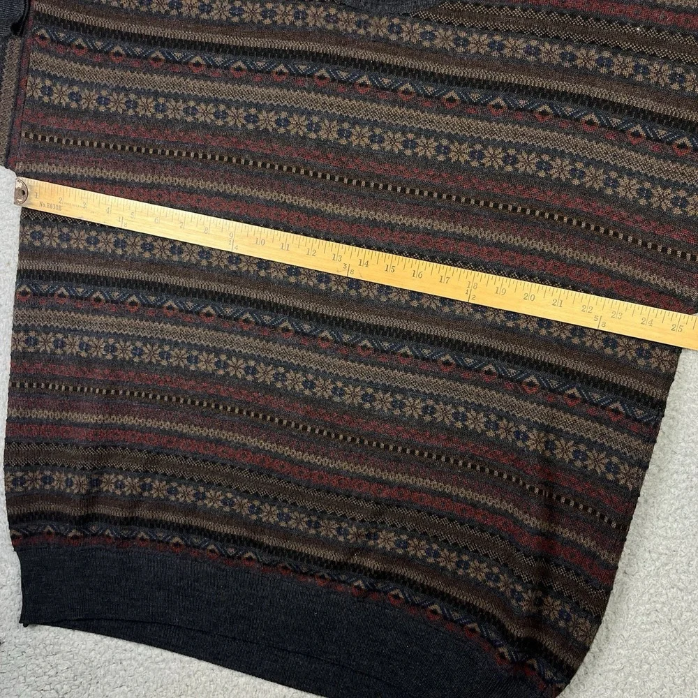 Vintage Croft & Barrow Wool Acrylic Knit Sweater XL Lightweight Textured 90s